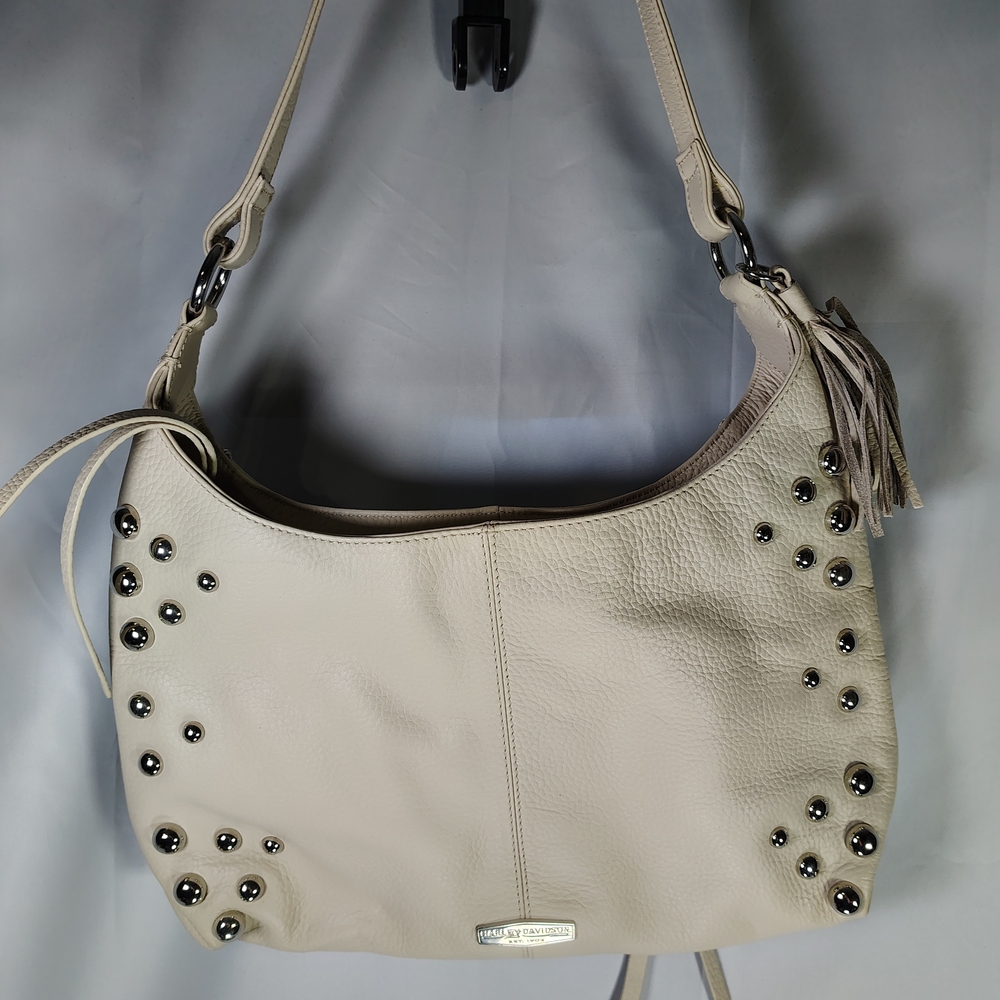 Harley-Davidson Genuine Leather Studded Hobo Purse NWOT